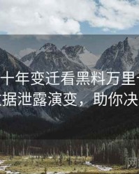 0276. 从十年变迁看黑料万里长征首页数据泄露演变，助你决策