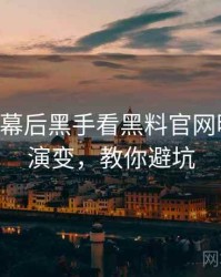 0694. 从幕后黑手看黑料官网明星八卦演变，教你避坑
