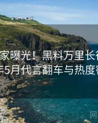 0297. 独家曝光！黑料万里长征首页2021年5月代言翻车与热度密码