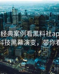 0453. 从经典案例看黑料社app下载官网科技黑幕演变，带你看透